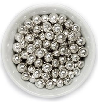 Picture of SILVER SUGAR PEARLS 4MM EDIBLE SPRINKLES X 50G
